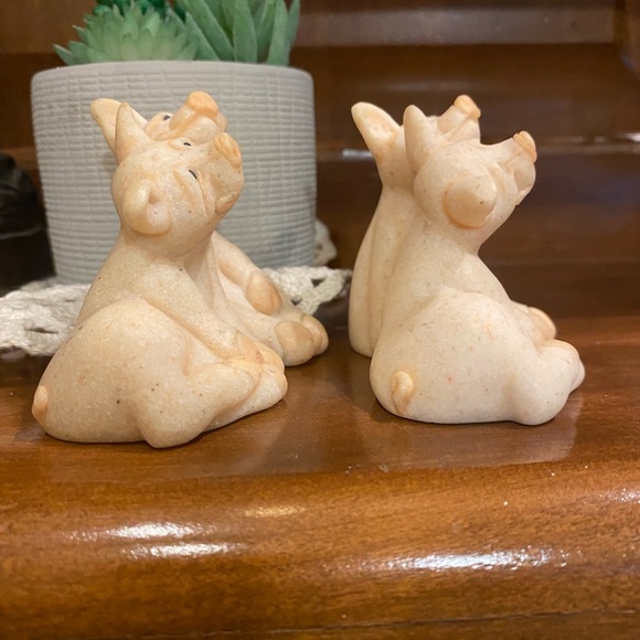 Pigs - Second Nature Design 2000 Quarry Critters Pepper & Posh - Picture 2 of 5